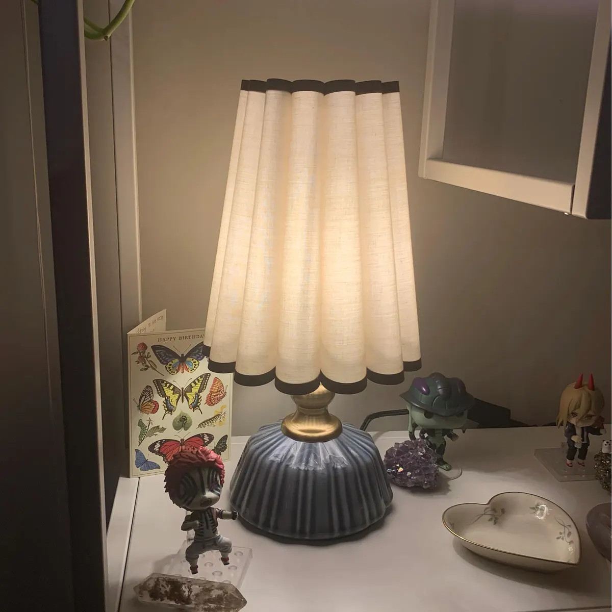 Duzy Brown Sorrel Fabric Skirt Shape Ceramic Table Lamp for Home Furnishing--54# - Etsy | Etsy (Global)