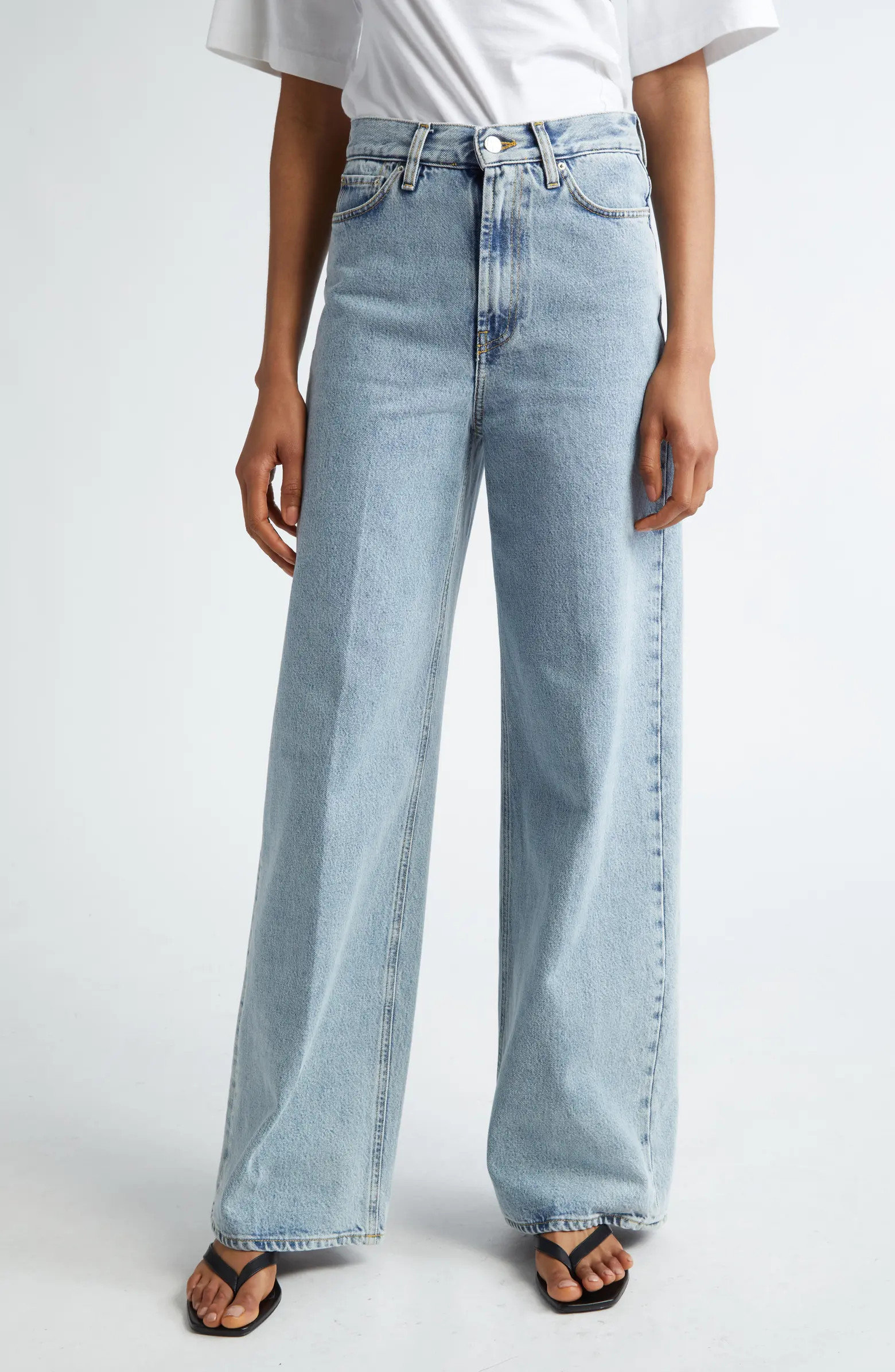 Wide Leg Organic Cotton Jeans | Nordstrom