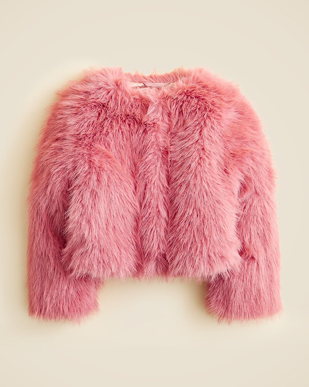 Crewcuts Collection cropped faux-fur jacket | J. Crew US