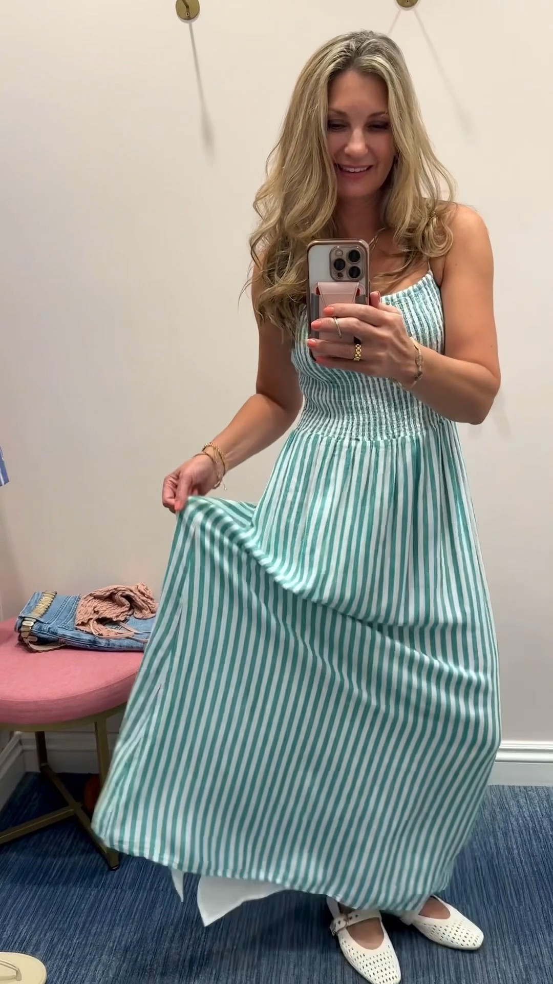Love the square neckline on this striped maxi dress by Z Supply 🤍 A smocked bodice & adjustable spaghetti straps make for a perfect fit. Linen & rayon blend - comfy & cute for summer.

#LTKootd #LTKOver40 #LTKgrwm