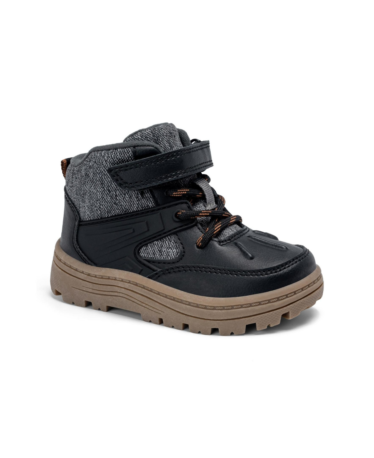 Carter's 4-12 Ilker Hook and Loop Closure Lace-Up Boots - Black | Macy's