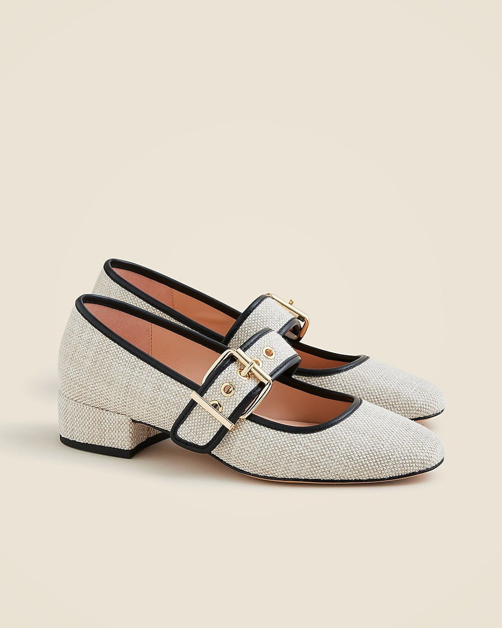 Teagan Mary Jane heels in Spanish canvas | J. Crew US