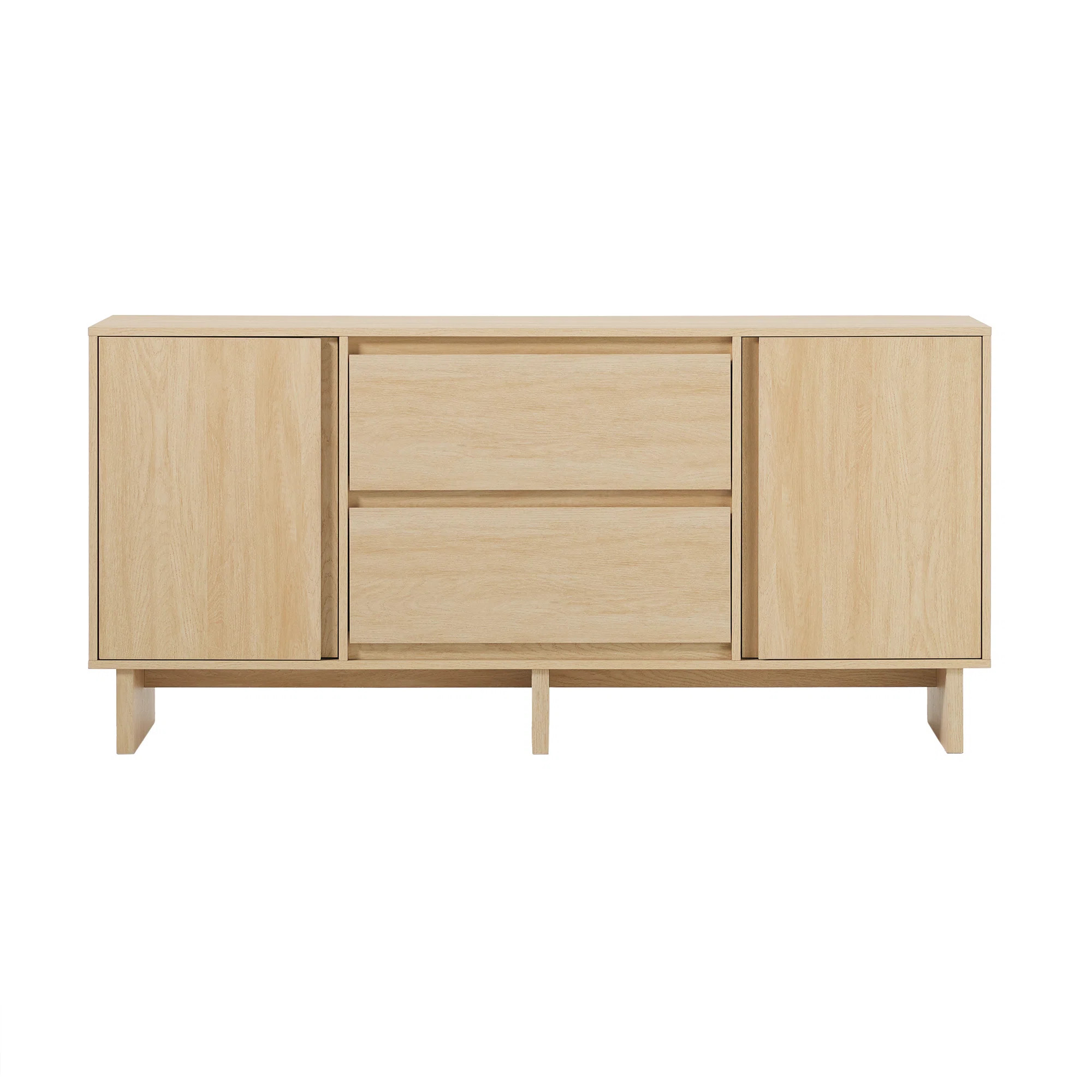 Minimalist 63" 2-Door Sideboard with Beveled Drawers | Wayfair North America