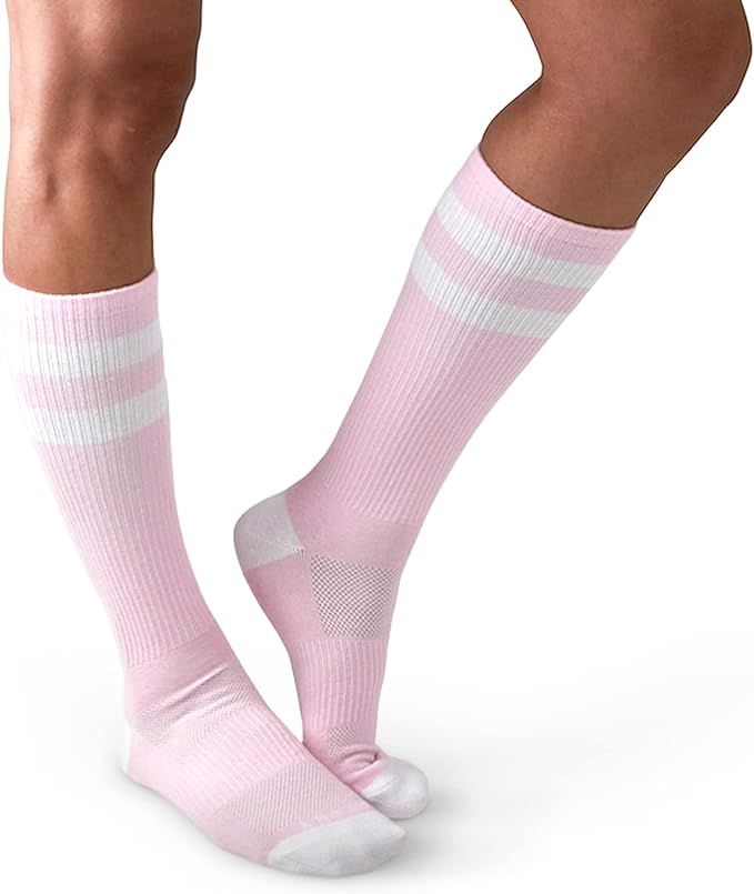 LOVE CLASSIC Light Weight Compression Athletic Crew Socks for Women | Amazon (US)