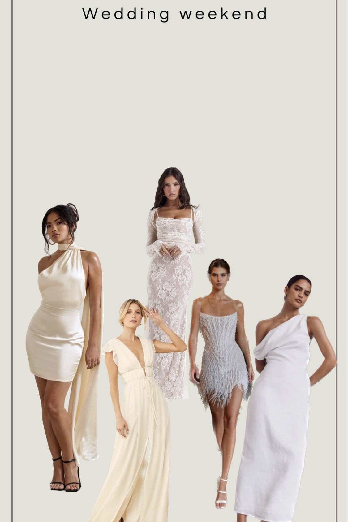 Wedding weekend outfits