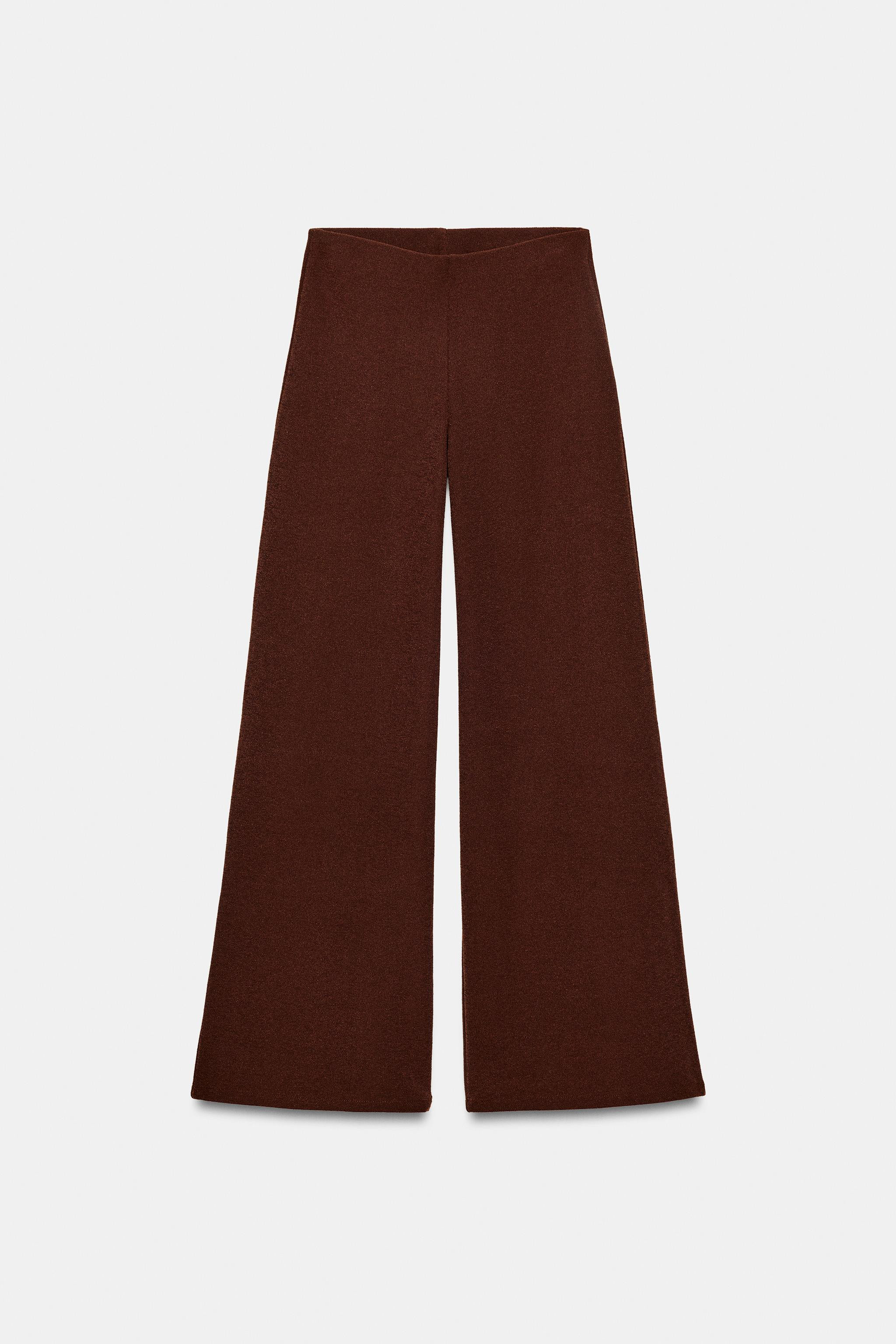 TEXTURED WIDE-LEG TROUSERS | Zara UK