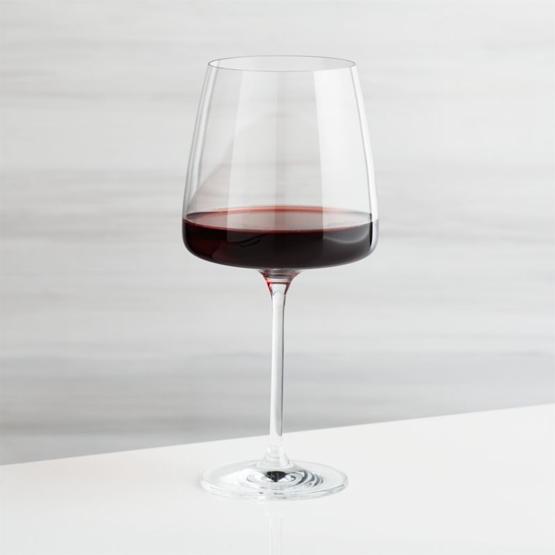 Schott Zwiesel Sensa Level Square Red Wine Glass + Reviews | Crate & Barrel | Crate & Barrel