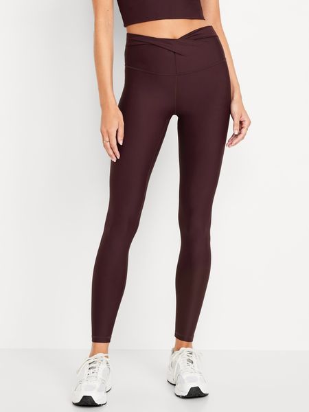 Extra High-Waisted PowerSoft Twist-Front Leggings | Old Navy (US)