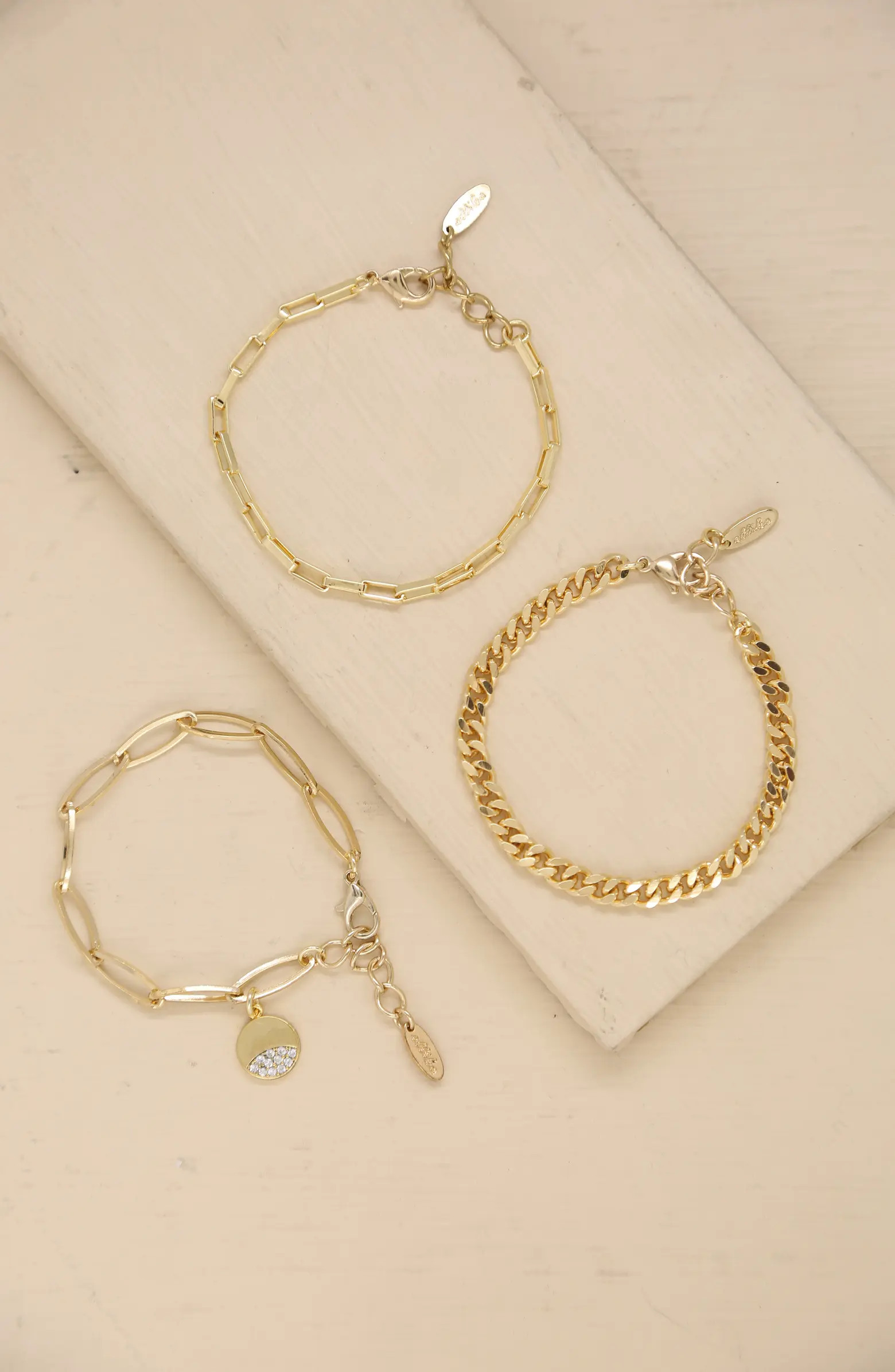 Set of 3 Chain Link Bracelets | Nordstrom