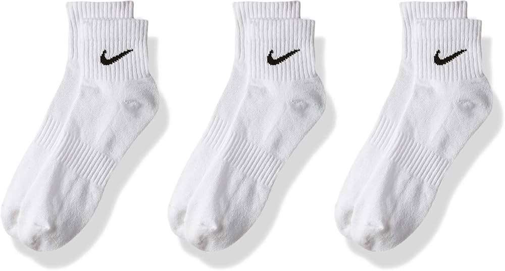 Amazon.com: Nike Everyday Cushion Ankle Training Socks (3 Pair), Men's & Women's with Sweat-Wicki... | Amazon (US)