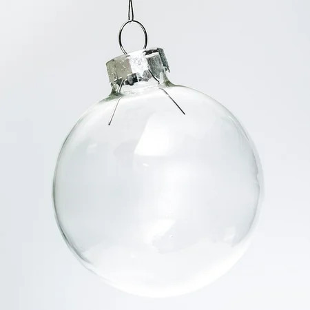 Do It Yourself Clear Glass Round Ornament - Craft Kits - 12 Pieces | Walmart (US)
