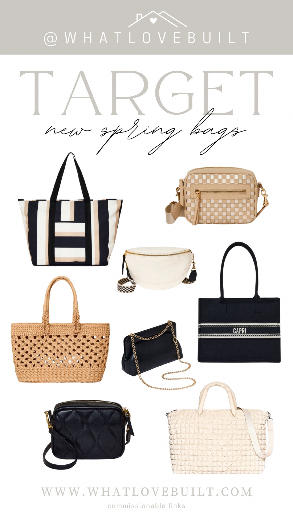 Target new bags for spring! 

#target #beach #travel #beachoutfit #bag #accessories #spring #summer #targetfashion #vacation

#LTKxTarget #LTKtravel #LTKitbag