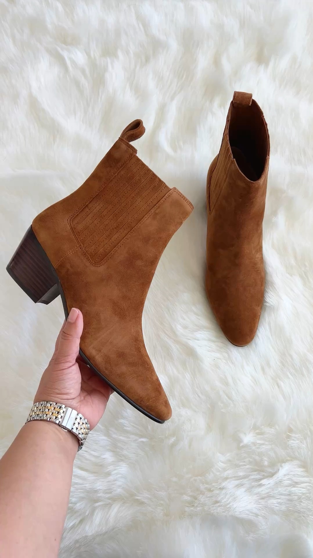 J. Crew suede boots on sale almost 40% off. Most sizes are sold out in this color but they’re available in black. Beautiful boots with a very comfortable heel for walking. True to size. 

#LTKGiftGuide #LTKShoeCrush #LTKCyberWeek