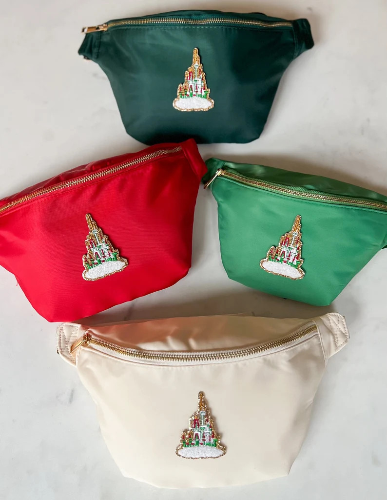 Christmas Magical Fanny Pack // Patches Sewn on // Theme Park Belt Bag // Holiday Bag - Etsy | Etsy (US)