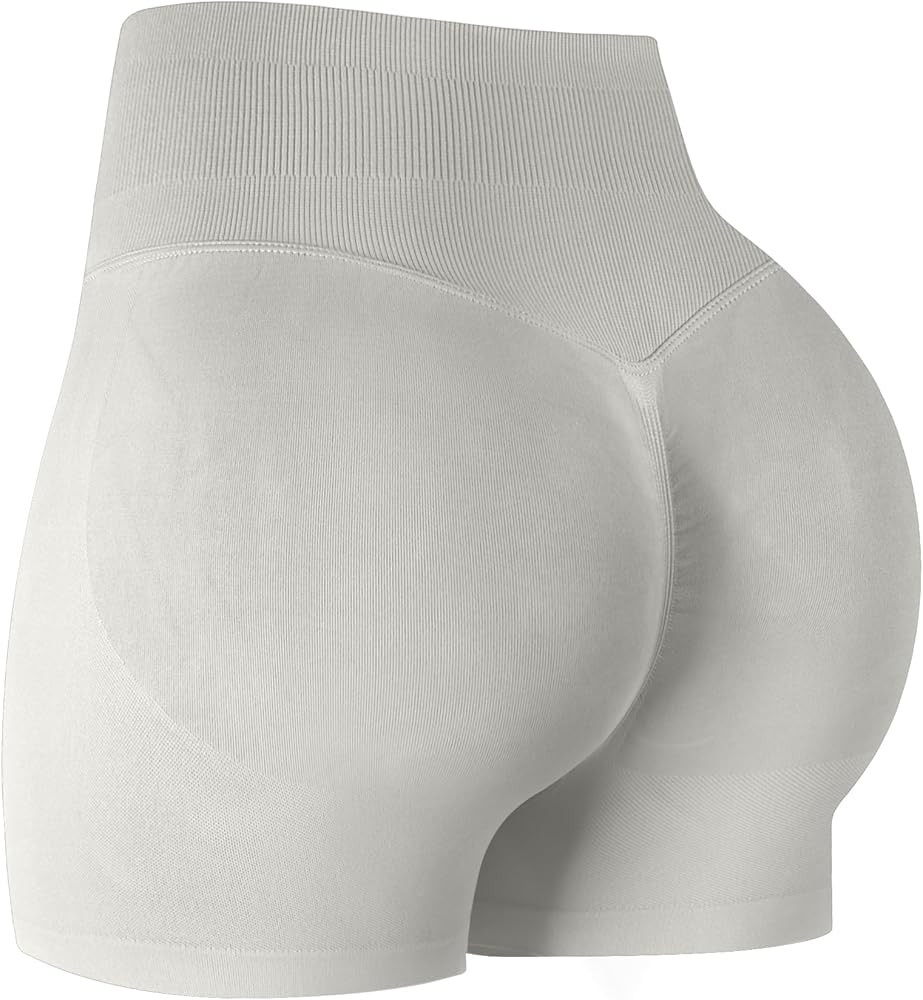 ATHVOTAR Workout Gym Shorts Women, High Waisted Seamless Butt Lifting Scrunch Butt Sports Shorts | Amazon (US)