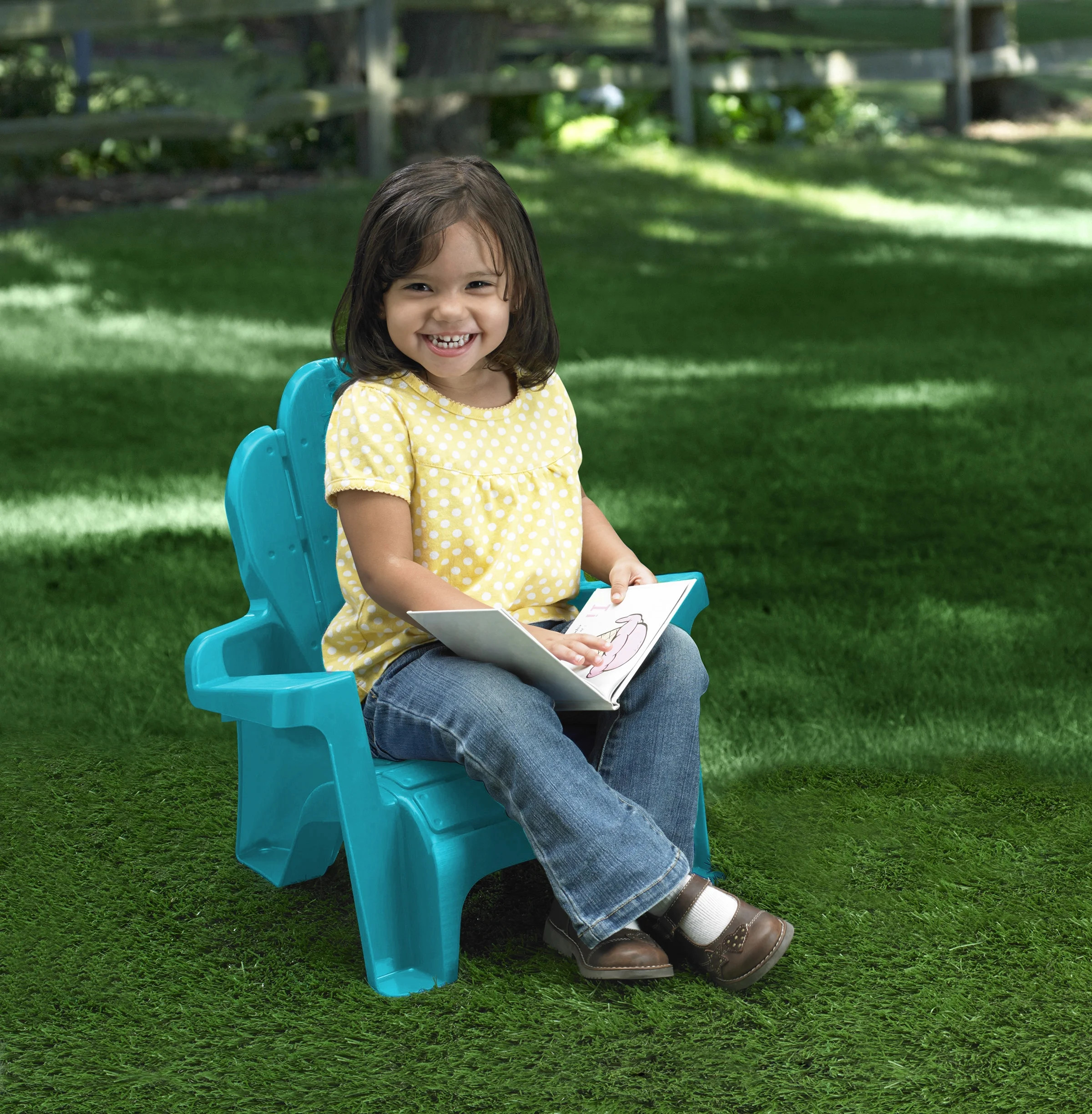Play Day Adirondack Chair for Toddlers, Turquoise, 1 Seat | Walmart (US)