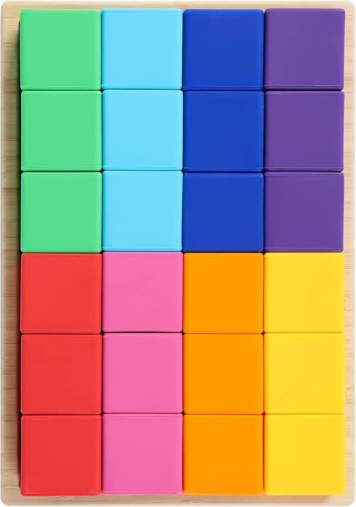 BLUE GINKGO Silicone Rainbow Blocks - Giftable Soft Blocks for Kids | BPA Free Silicone Blocks | ... | Amazon (US)