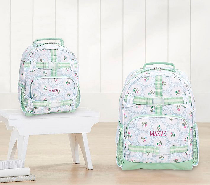 Mackenzie Green Floral Clover Backpacks | Pottery Barn Kids