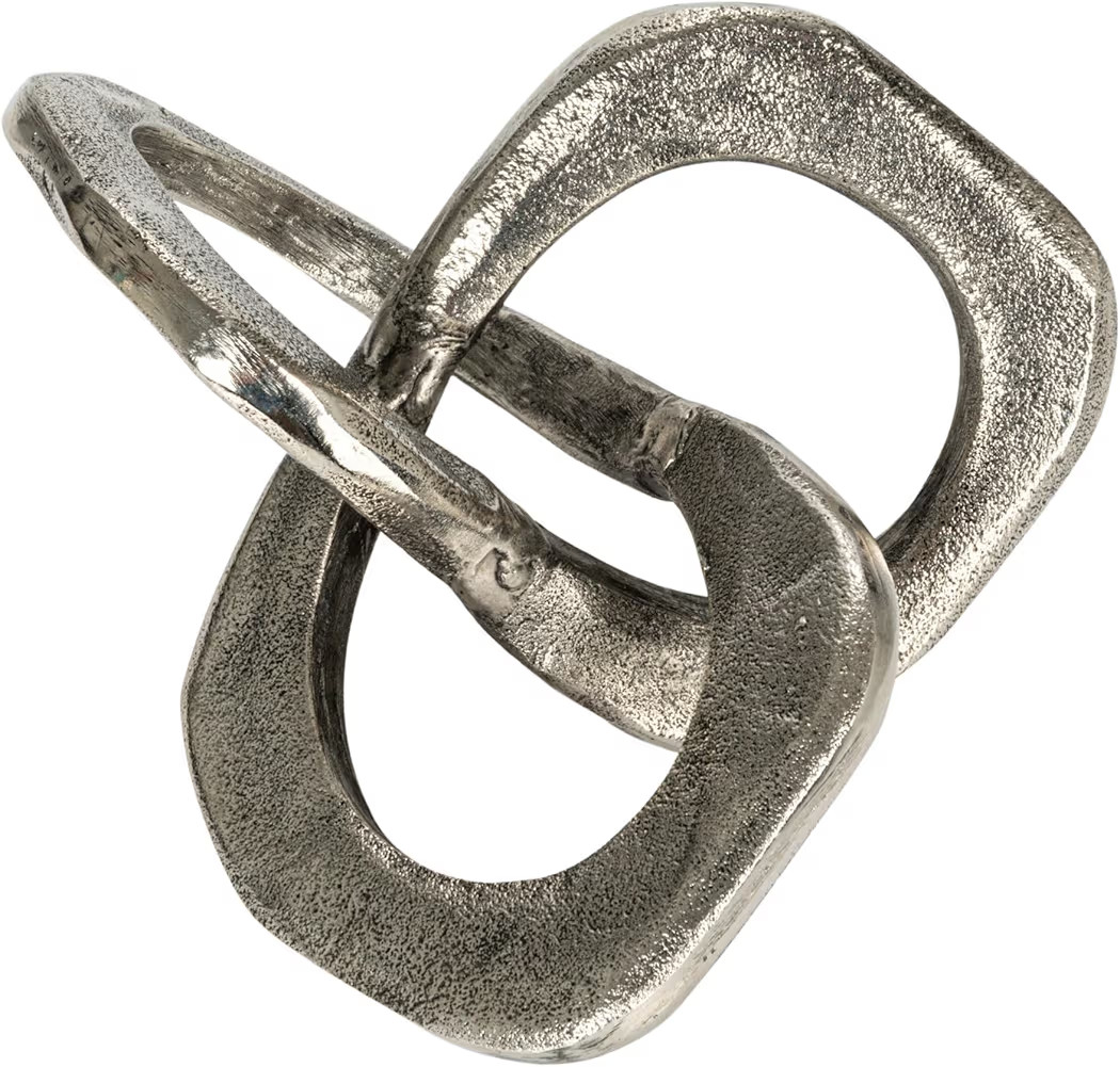 Bloomingville Antique Metal Knot Figurine, Silver | Amazon (US)