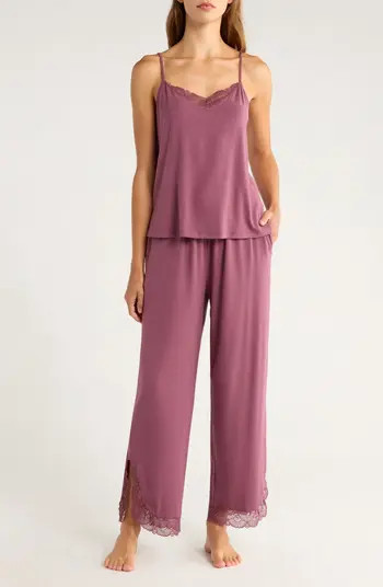 Moonlight Eco Lace Trim Pajamas | Nordstrom