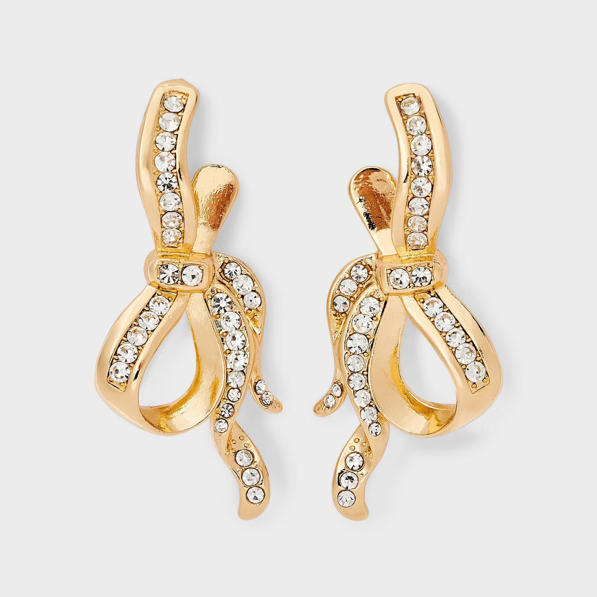 SUGARFIX by BaubleBar In The Loop Drop Earrings - Gold: Statement Zinc Post, 1.73" Length, 0.79" ... | Target