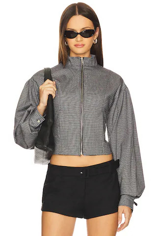 LIONESS Eclipse Jacket in Onyx Plaid from Revolve.com | Revolve Clothing (Global)