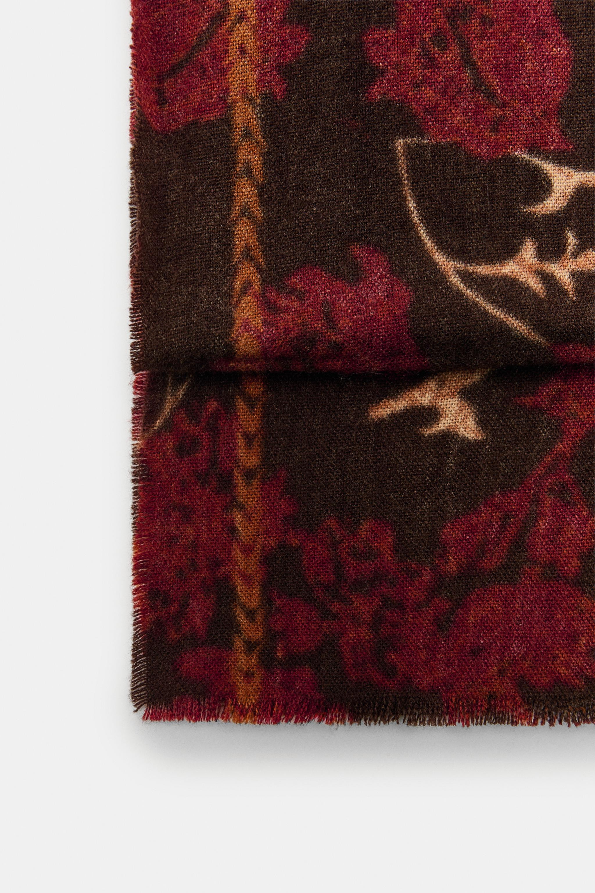 FLORAL PRINT SCARF | Zara US