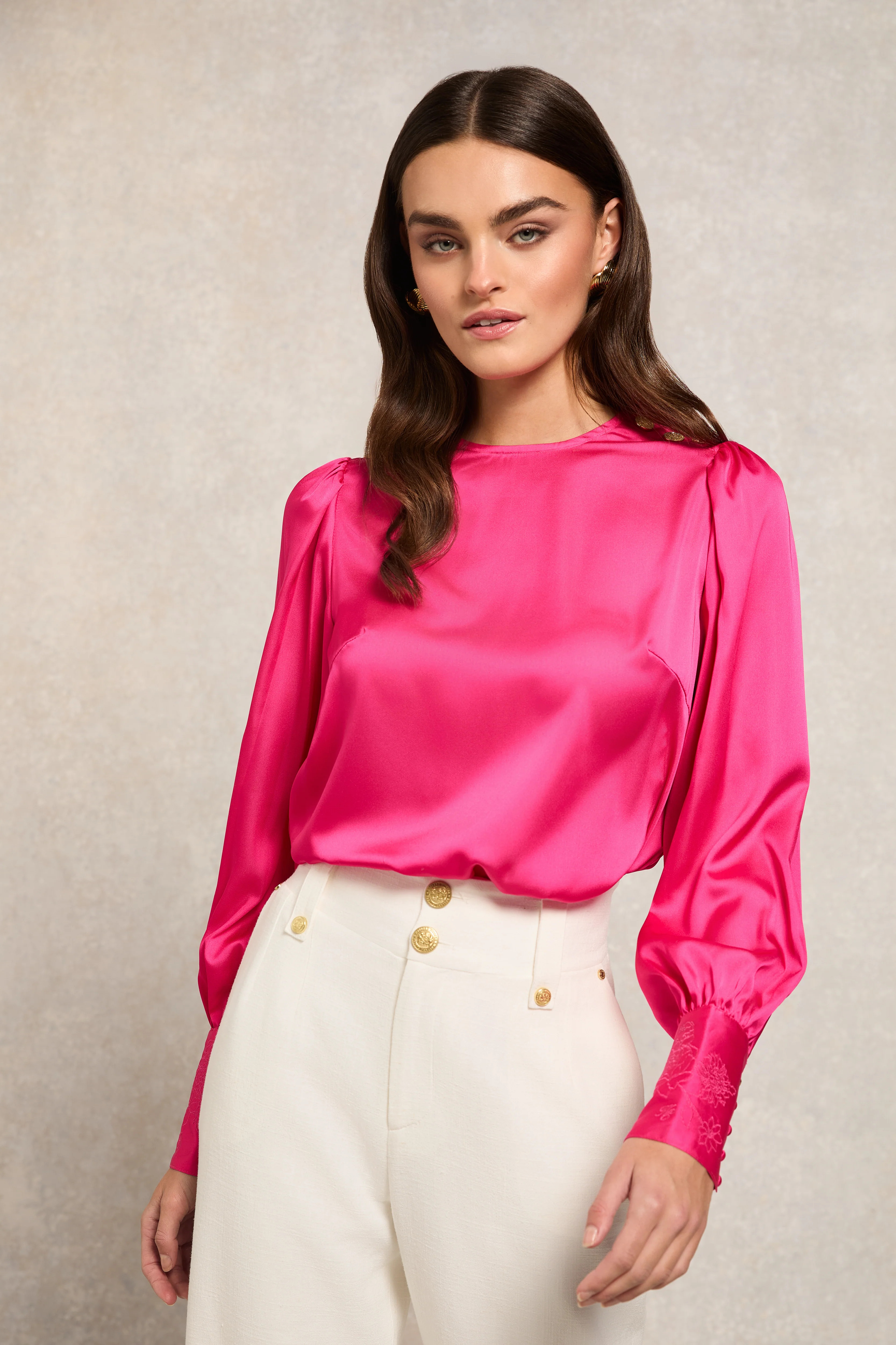 Carmen Blouse (Hot Pink) | Holland Cooper
