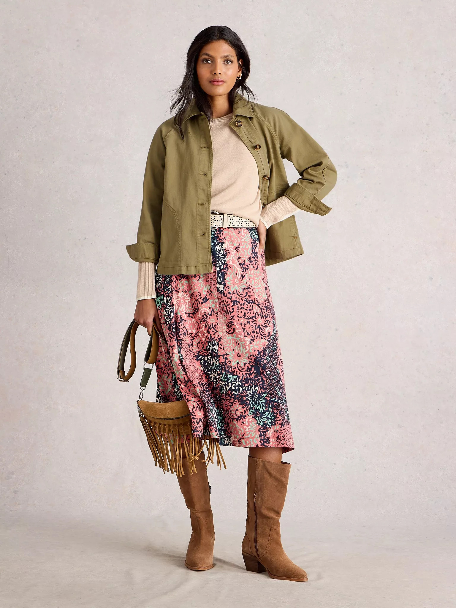 Eden Denim Collared Jacket | White Stuff UK