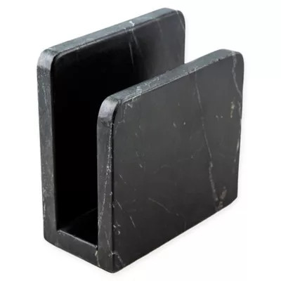 Thirstystone Resources ® Marble Napkin Holder in Black | Bed Bath & Beyond