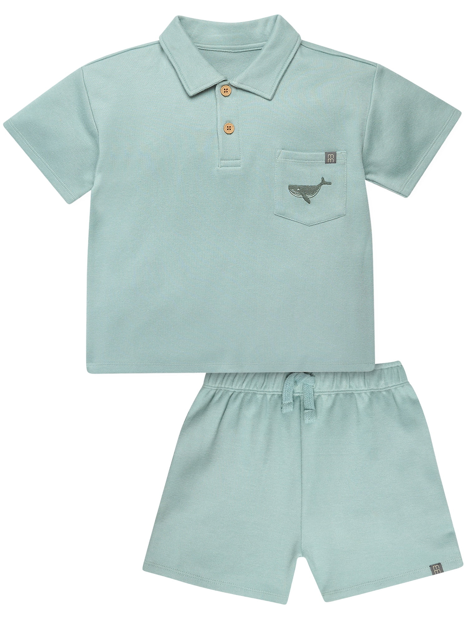 Modern Moments by Gerber Toddler Boy Polo Shirt and Short Outfitt Set, 2-Piece, 12M- 5T - Walmart... | Walmart (US)