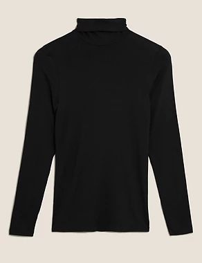 Heatgen™ Thermal Polo Neck Long Sleeve Top | M&S Collection | M&S | Marks & Spencer (UK)
