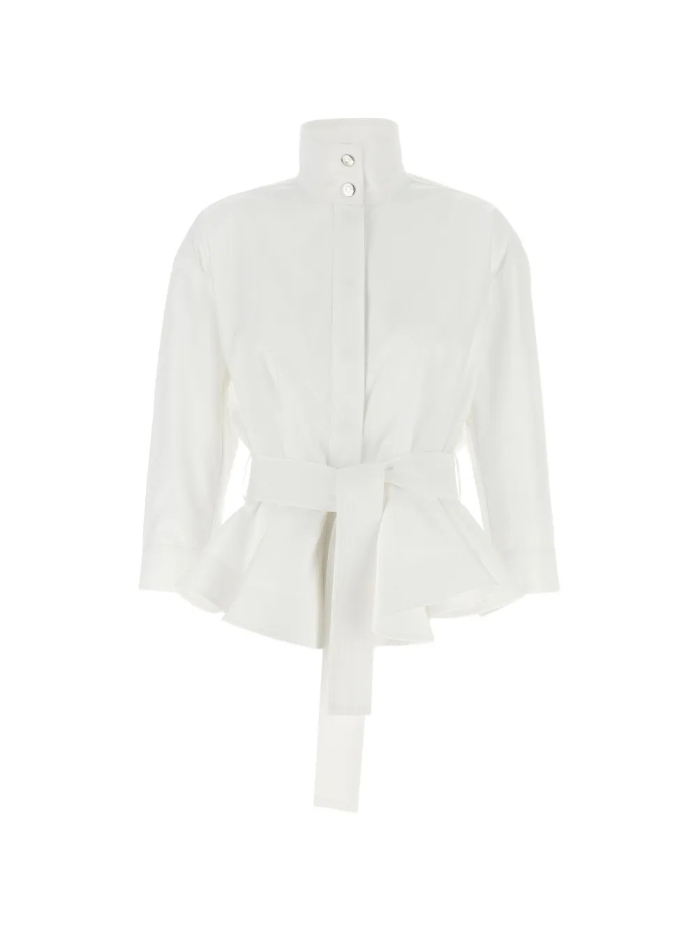 Jacquemus The Cabana Belted Shirt | White | FARFETCH | Farfetch Global