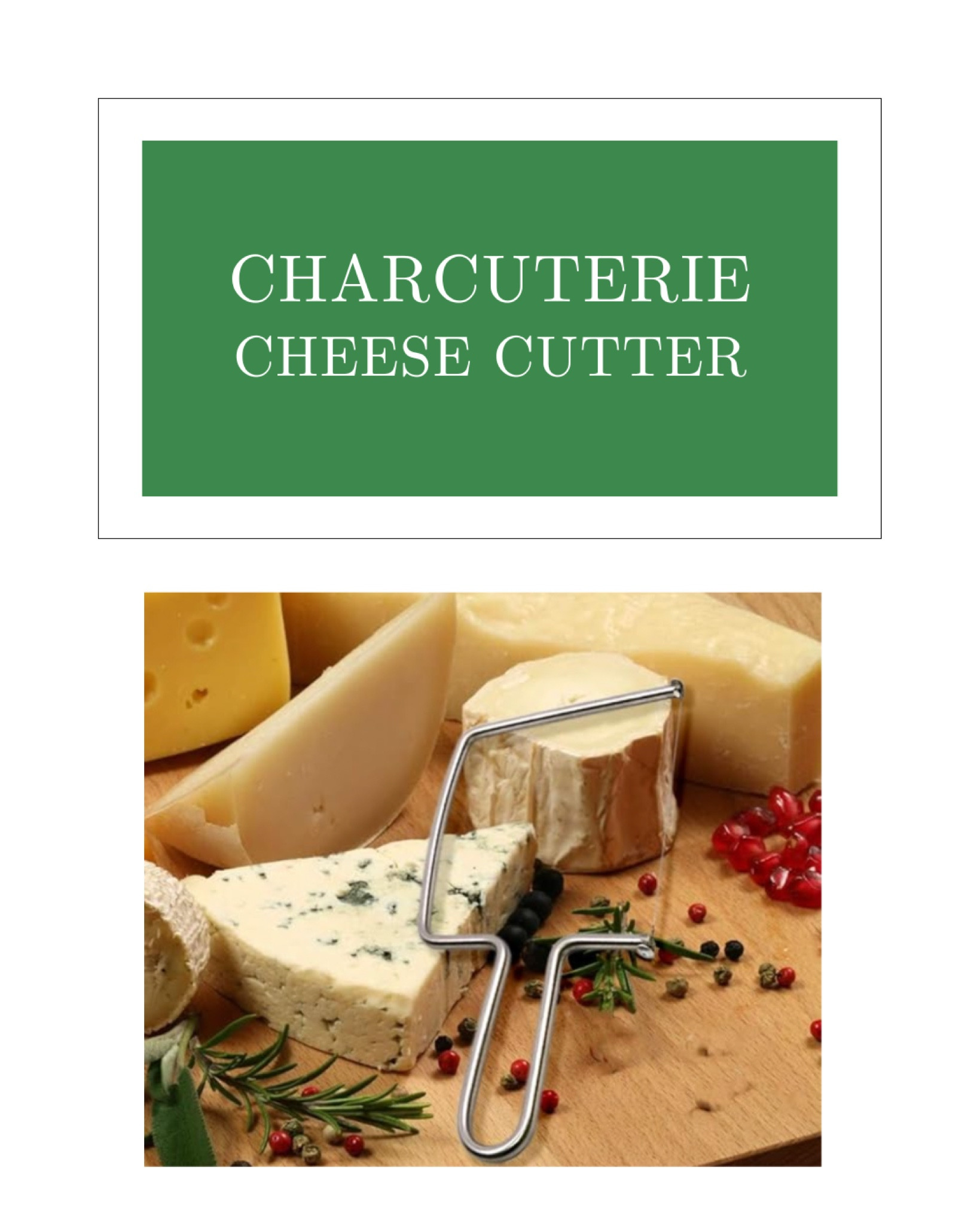Must have to easily cut your holiday charcuterie cheese selections. 