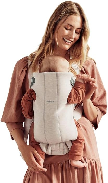 BabyBj\u00f6rn Baby Carrier Mini, 3D Jersey, Light Beige, Infant Carrier for Newborns (0-12 Month... | Amazon (UK)