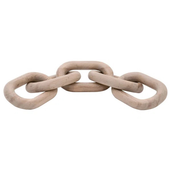 Kai Reclaimed Wood Chain Links Sculpture | Wayfair North America
