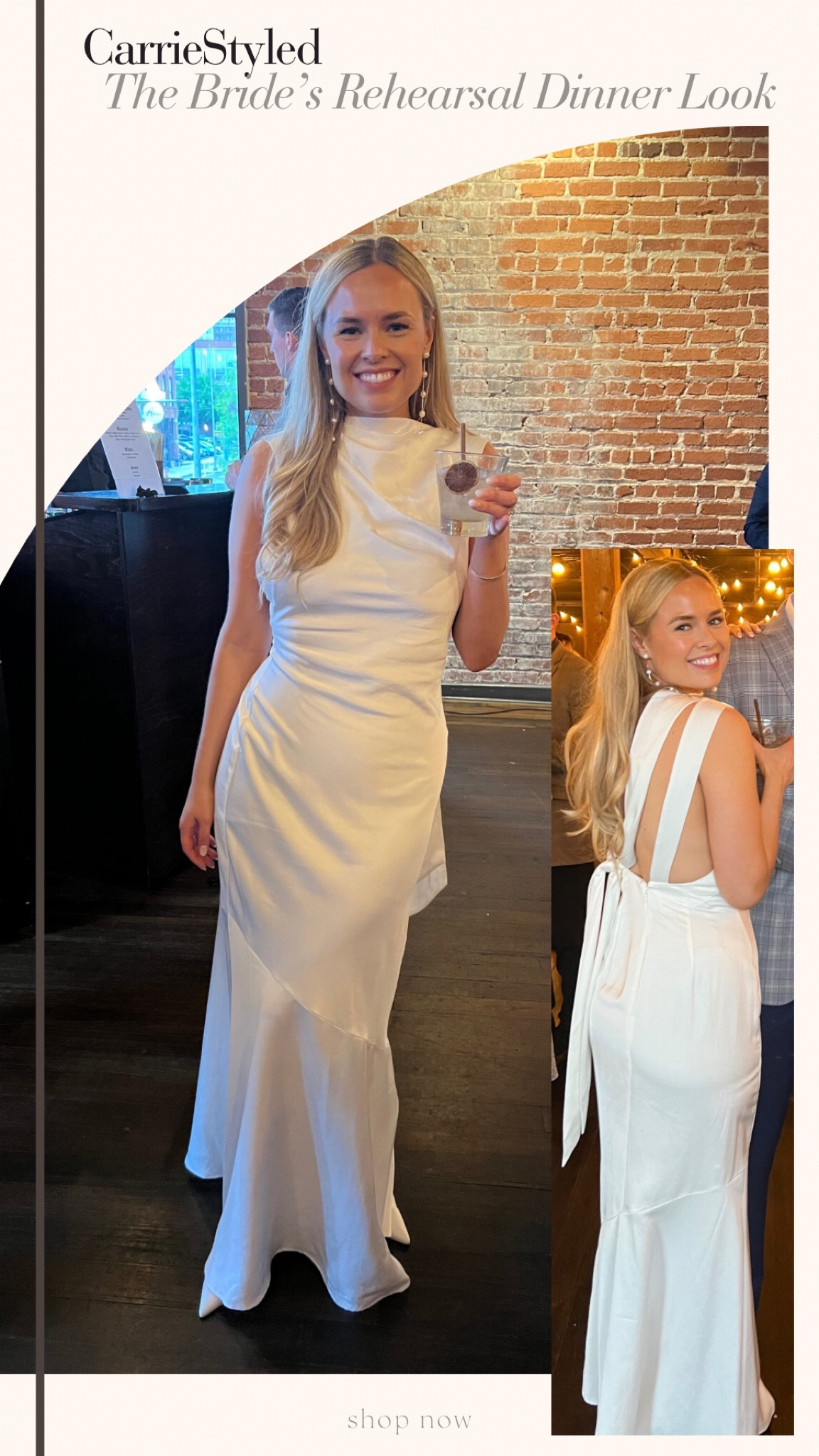 Bridal rehearsal dinner

#bride
#whitedress
#dresses

#LTKwedding #LTKSeasonal #LTKstyletip