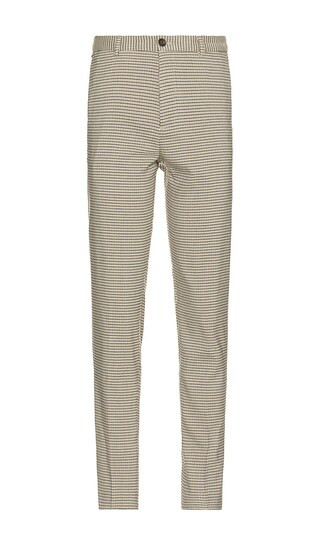 Irving Classic Chino Pant in Antra Off White Mini Check | Revolve Clothing (Global)