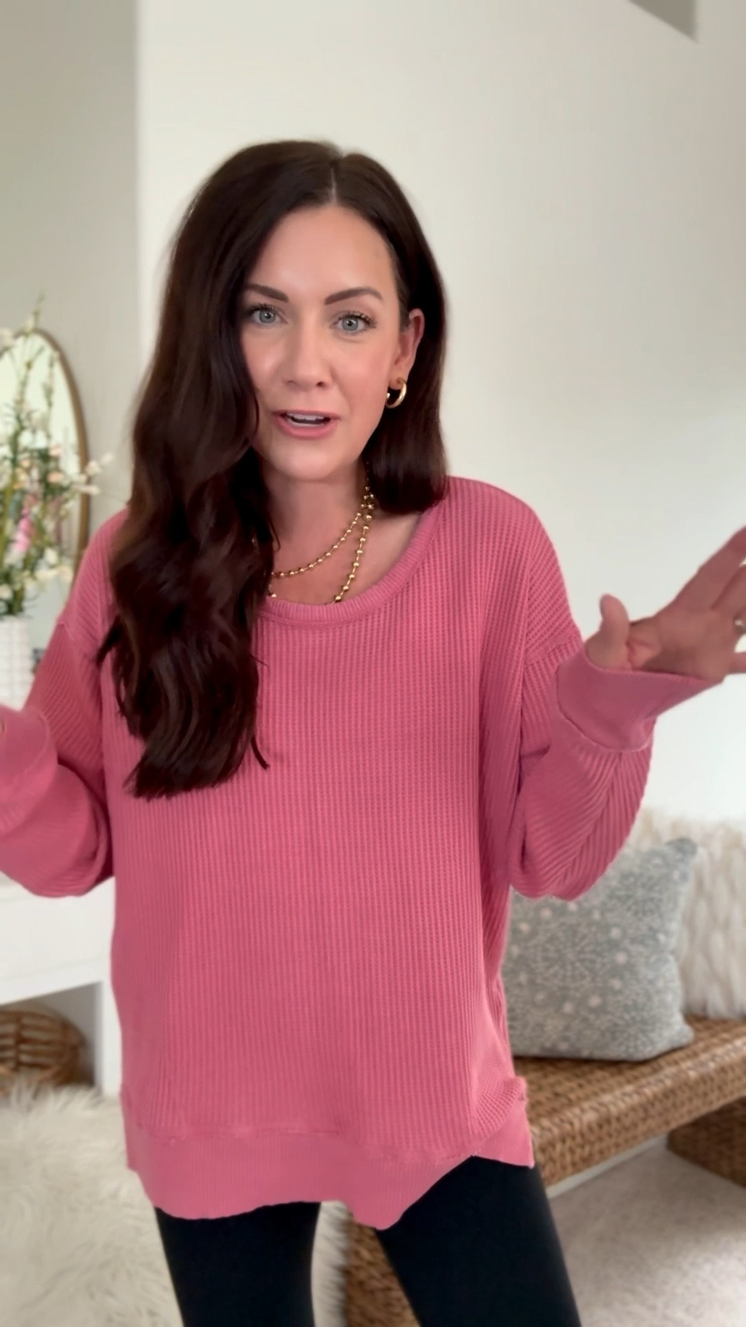 ON SALE--Kohls waffle knit tee in an xs
Amazon leggings in a small 

#LTKSeasonal #LTKFindsUnder50 #LTKSaleAlert