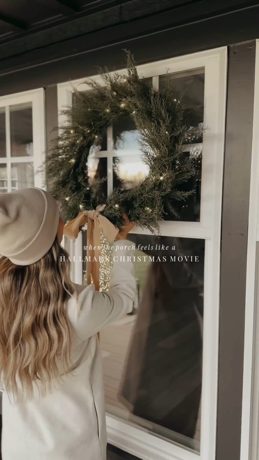 One week until the best day of the year! ✨ 𝙀𝙓𝙏𝙀𝙍𝙄𝙊𝙍 𝘿𝙀𝙏𝘼𝙄𝙇𝙎:
•Paint color: Benjamin Moore “Blacktop”
•Stone: Eldorado Stone RoughCut “Casa Blanca”
•Grout: Prism Cement Grout “Snow White”
•Decking: TimberTech Terrain Collection “Natural White Oak”

#LTKHoliday #LTKHome #LTKSeasonal