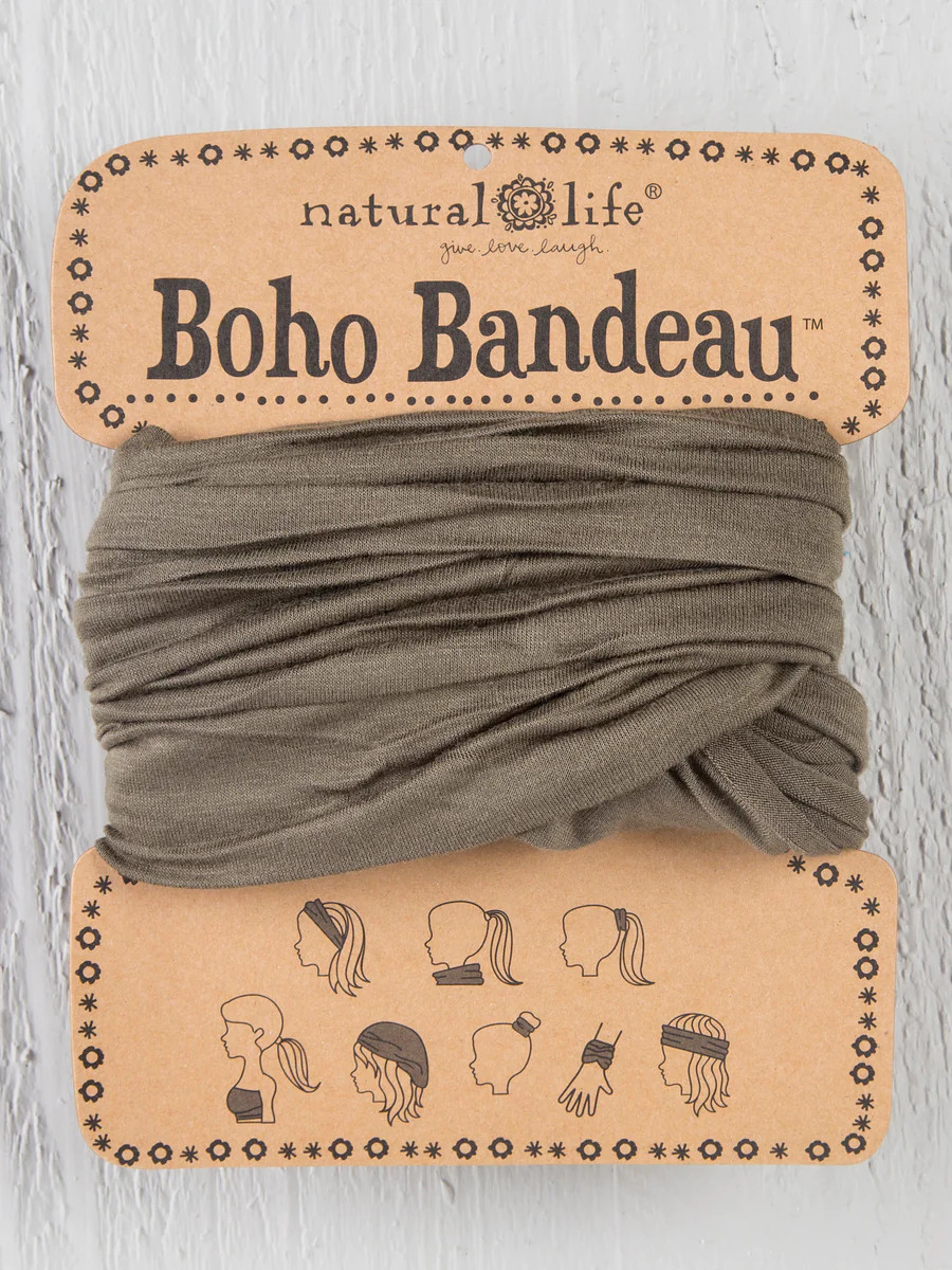 Solid Boho Bandeau Full Olive | Natural Life