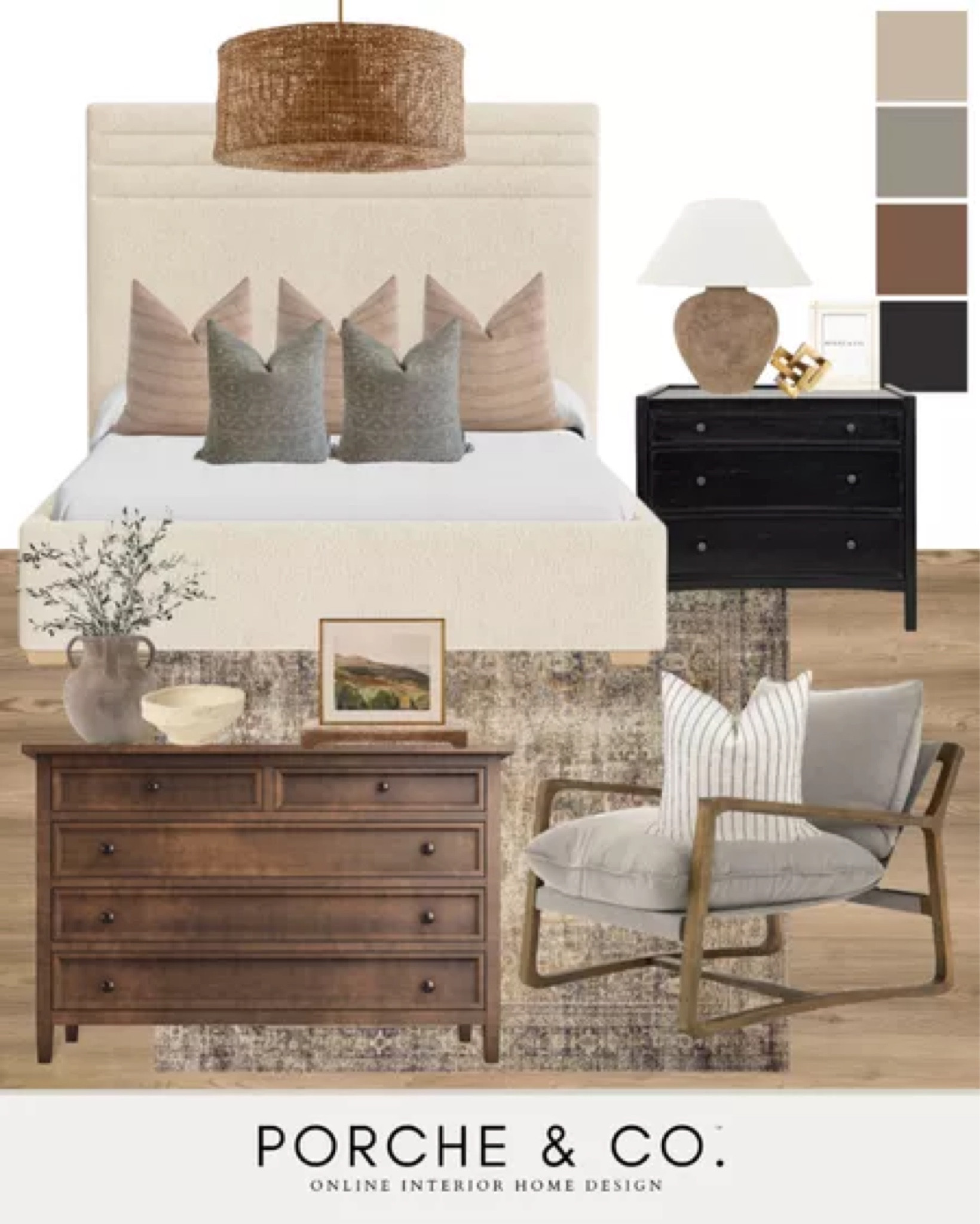Bedroom inspo, bedroom mood board, master bedroom, bedroom decor, transitional bedroom #bedroom #moodboard

#LTKhome #LTKSeasonal #LTKstyletip