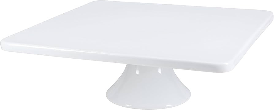 BIA Cordon Bleu Everyday Porcelain Square Pedestal Cake Stand 11", White | Amazon (US)