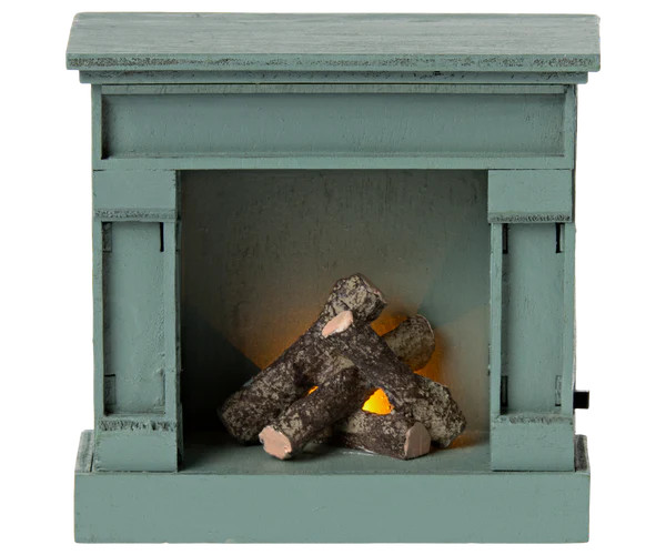 Fireplace, Vintage Blue - Mouse | MailegUSA