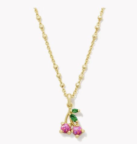 New & On Sale! Love the Pink Cherries! 

Kendra Scott Cherry Gold Pendant Necklace in Berry Kyocera & Cherry Gold Huggie Earrings in Berry Kyocera Opal

Summer Jewelry. Accessories  

#LTKFindsUnder50 #LTKSeasonal #LTKSaleAlert