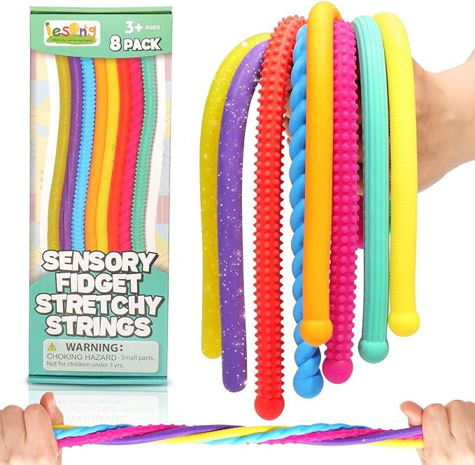 Sensory Autism Toys for Kids - Textured Stretchy Fidget Toys for Stress Anxiety - Sensory Toys Sp... | Amazon (US)