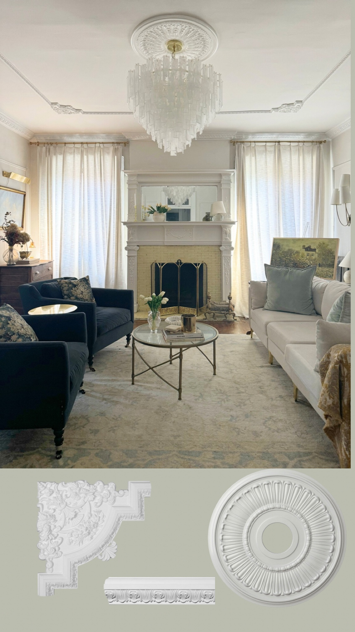 This ceiling molding from @wayfair transformed my living room! It’s included in their Cyber Month sales, up to 70% off and fast shipping. #wayfair #onlyatwayfair #ad #wayfairpartner#LTKCyberWeek 

#LTKHome #LTKSaleAlert