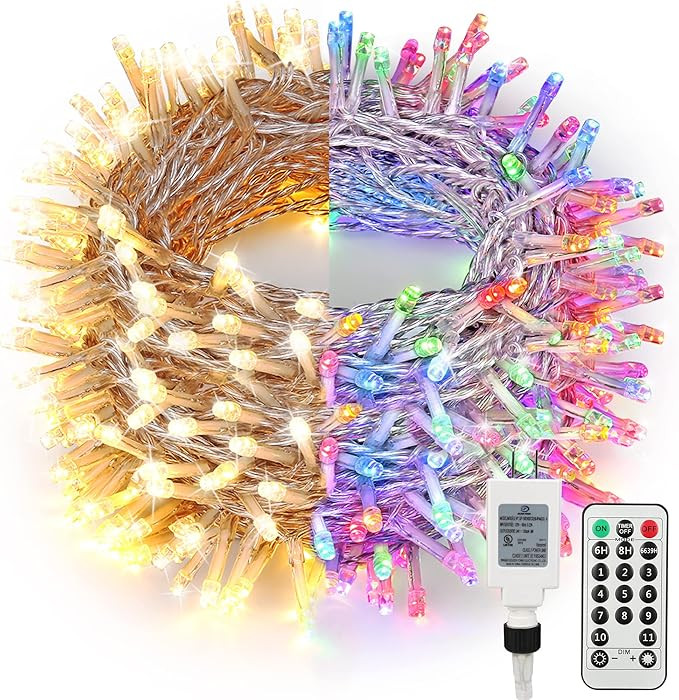 Brizled Color Changing Christmas Lights, 300 LED Christmas String Lights Connectable, 115ft 11 Mo... | Amazon (US)