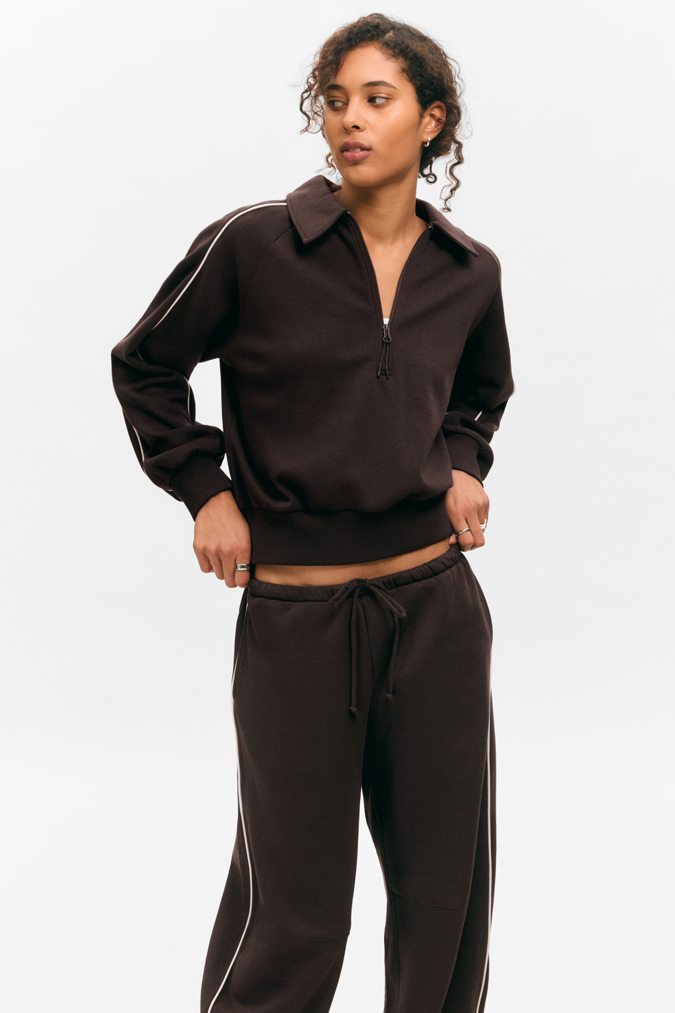 Barrel Leg Sweatpants - Low Rise | H&M (DE, AT, CH, NL, FI)