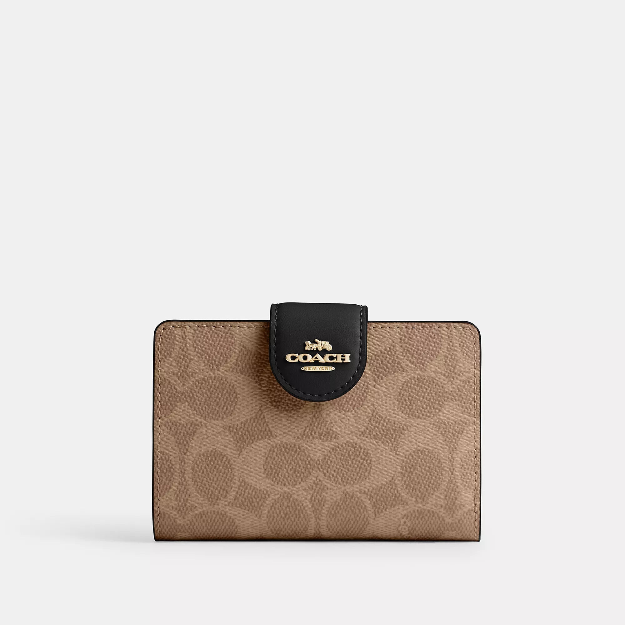 Coach Outlet Medium Corner Zip Wallet In Signature Canvas | Shop Simon